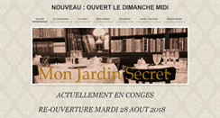 Desktop Screenshot of monjardinsecret.fr