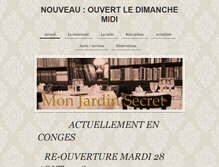 Tablet Screenshot of monjardinsecret.fr